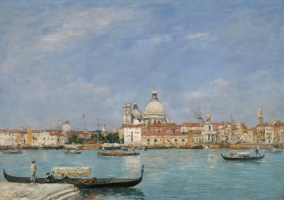 Venedig, Santa Maria della Salute von San Giorgio von Eugene Louis Boudin